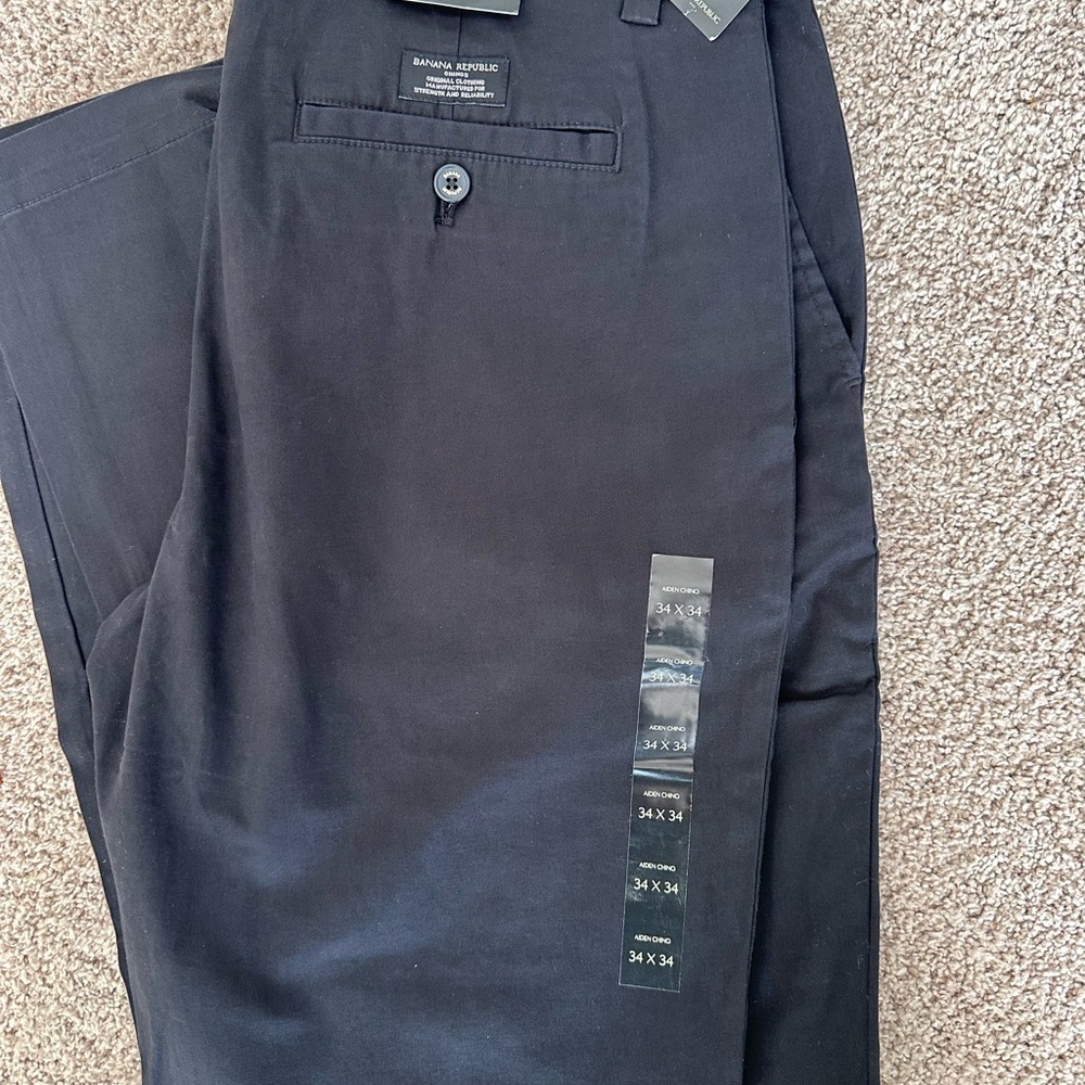 Banana Republic Men's Dark Navy Chinos